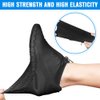 Shiwely Silicone Waterproof Shoe Covers, Upgrade Reusable Overshoes with Zipper, Resistant Rain Boots Non-Slip Washable Protection for Women, Men (XL (Women 11.5-14, Men 11-14), Black)