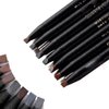 6pcs/pack Brow Pencil Set Pull Cord Peel-off Eyebrow Pencils Waterproof Long Lasting Microblading Eyebrow Pen for Marking, Filling, Outlining (Black)