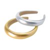 VANTOBEST 2Pcs Vintage Leather Padded Headbands Puffy Sponge Hairbands Wide Brim Headwear Hair Hoop Hair Band Hair Ties Hair Accessories for Women Ladies Girls (Gold and Silver)