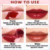 AIUEO 2 Colors Peel Off Lip Stain Peel Off Lip Tint Stain Matte Lip Tattoo Peel Off Long Lasting Waterproof Lip Peel Off Stain Non-Stick Cup Peel Off Lip Stain (01+02)