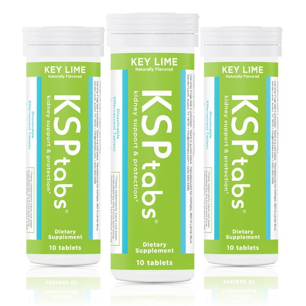 KSPtabs All Natural Hydration Health Supplemen, Key Lime-3 Pack