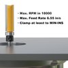 FivePears 4 PCS Pattern Flush Trim Router Bit Set 1/4 Inch Shank, Top Bearing Flush Cut Trim Router Bit for Woodworking, Cutting Diameter: 1/2", Cutting Length: 1/2", 3/4", 1", 1-1/2"