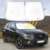 SHINEHOME Car Windshield Sun Shade Compatible with 2017 2018 2019 2020 2021 2022 2023 2024 Mazda CX-5 CX5 Accessories Foldable Sunshade Custom Windshield Sun Visor