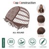 testar Blonde Brown Wigs With Curtain Bangs,Long Straight Wigs For Women Cosplay Wig Natural Looking Synthetic Layered Wigs For Daily Use 24IN
