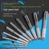 10Pcs Machine Reamer Set,HSS H7 Straight Flute Chucking Reamer Milling Cutter 3/4/5/6/7/8/9/10/11/12mm