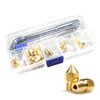 XIFOWE MK8 Nozzles 24 pcs 3D Printer Brass Nozzles 0.2mm, 0.4mm,0.6mm, 0.8mm, 1.0mm CR-10 Nozzle with DIY Tools and Metal Storage Box for CR-8 / CR-10 / Ender 3 / Ender 3S / 5/6 and so on…