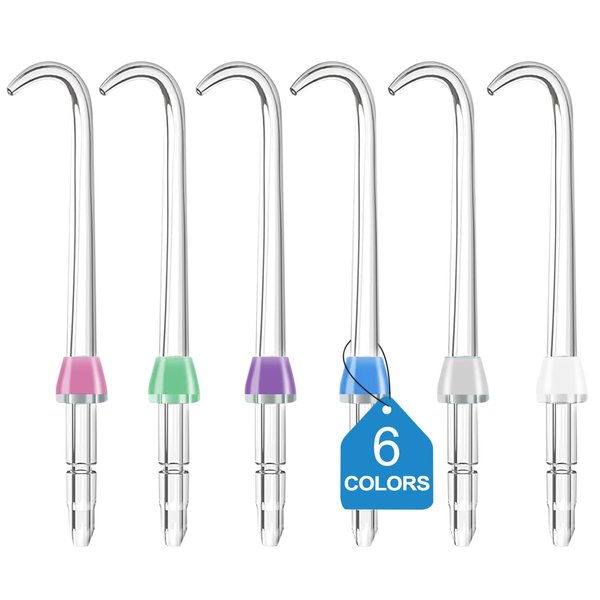 Professional Replacement Tips for Waterpik Water Flosser - 6 Implant Denture Tips