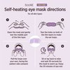 Soo’AE Me-Time Self-Heating Eye Mask [12 Count] Eye warming mask for dry eye masks with moist heat warming compress,