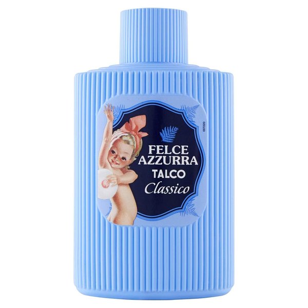 Felce Azzurra Body Powder / Talc Plastic Bottle Shaker 200gr. 7oz