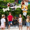 8 Pcs Dog Balloon 28 Inch Corgi Husky Puppy Foil Balloons Dog Paw Balloon Paw Print Balloons Dog Balloons for Puppy Birthday Party Decorations Dog Birthday Party Supplies