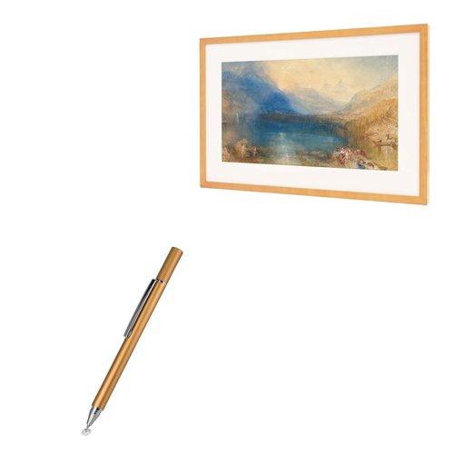 BoxWave Stylus Pen Compatible with CANVIART Canvia Smart Digital Canvas Display and Frame - FineTouch Capacitive Stylus, Super Precise Stylus Pen - Champagne Gold