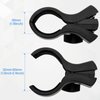BILIONE 2 Pcs Upgraded Mic Clip Holder, Adjustable Microphone Holder for Microphones with Outer Diameter Between 32mm and 60mm, with 5/8" to 3/8" Screw Adapter