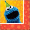 Amscan 501672 Sesame Street Beverage Paper Napkins, Multicolor 16ct