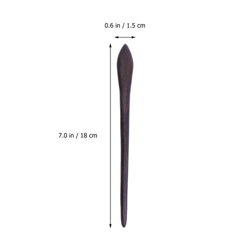 Lurrose 2PCS sandalwood hair clip vintage hair clip oriental hair sticks antique hair vintage decor traditional hair sticks womens hair clips hair forks China Japanese-style Bamboo Miss