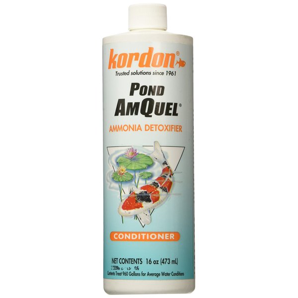 KORDON #31016 Pond AmQuel Liquid for Aquarium, 16-Ounce