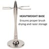 Taconic Shave's "Rocket Style" Safety Razor and Shaving Brush Stand