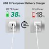 【MFi-Certified】 Fast Charger Fits for iPhone 14 13 12 Fast Charging 20W PD USB C Wall Charger Block with 5FT Charging Cable Compatible with iPhone 14/13/12/11/Plus/Pro/Pro Max/Mini/Xs Max/XR/X, iPad