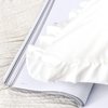 Dekeyoo Ruffled Pillow Case Set, Pack of 2 Edge Ruffled Pillow Shams 100% Brushed Microfiber Standard Size Bedding Pillow Covers with Envelope Closure (20x26 inches, White)