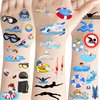 PIBIPAID 360 Pcs Swimming Tattoos Temporary Stickers -Swimming summer Party Supplies Decorations Swimming Action Sport Themed Birthday Baby Shower Party Gifts Sticker