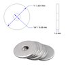 1/4" x 1" OD Stainless Fender Flat Washer,18-8 (304) Stainless Steel,120 Pieces