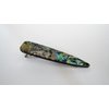 Generic Abalone shell effect multi-color marbled alligator hair clip