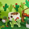 4 Pcs Taco Cactus Garland Banner Green Glitter Cactus Banner Cactus Party Decorations Taco Party Banner Fiesta Party Banner for Mexican Fiesta Bachelorette Baby Shower Jungle Party Supplies Decor