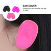 DEARMAMY Hairdressing Ear Cover:3 Pairs Waterproof Silicone Earmuffs for Hair Dye, Flat Iron, Straightener, Hot Styling Tools - Heat Protection Cover