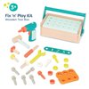 B. toys- Fix ‘n’ Play Kit- Pretend Play Tool Box – Wooden Toolbox & Accessories (25 Pcs) – Carpenter Set for Kids – Play Set with Drill, Hammer, Screwdriver & More – 3 Years +