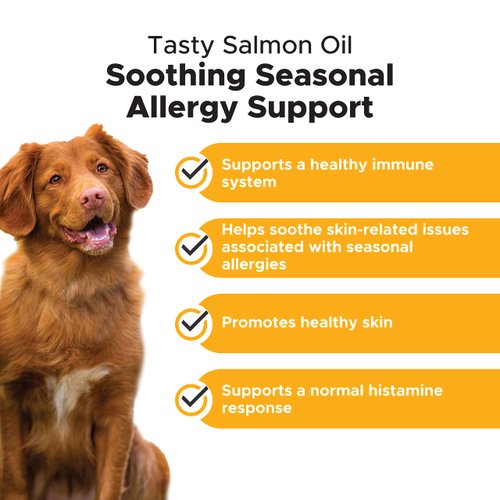 Pet Honesty Dog Allergy Relief Salmon Oil Anti-Itch for Dogs, Itch Relief & Omega-3 for Dogs, Dog Skin and Coat Supplement, May Reduce Normal Shedding & Itching, Joint, Brain & Heart Health (16 oz)