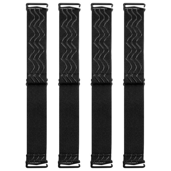 DIVINA VITAE 4Pcs Elastic Bands for Wig, Adjustable Wig Band With Removable Buckles, Wig Bands No Slip Wig Band for Glueless Wig, Wig Strap To Secure Wig(Black)