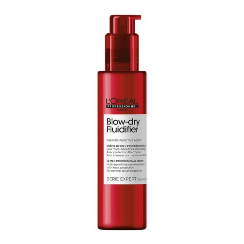 L'Oreal Professionnel Fluidifier Heat Protectant | For All Hair Types | Multi-Benefit Leave-In Treatment | For a Long-Lasting Blow-Dry and Frizz Protection | 5.1 Fl. Oz.