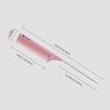 HYOUJIN Rattail Comb Pintail Comb Carbon Comb Wide Tooth Comb Teasing Comb Metal Parting Comb Perfect Lifting Lightweight For All Hairstyling Pink