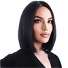 WTHCOS Black Bob Wigs Short Straight Black Hair Wig for Women Side Part Cosplay Wig Heat Resistant Natural Looking Synthetic Wigs with Wig Cap