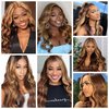 Lovenea Ombre Highlight Human Hair Bundles Brazilian Body Wave 3 Bundles 26+28+30 inch 10a 100% Virgin Brazilian Human Hair Bundles Piano Color 4/27 (26 28 30, P4/27)