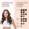 GOO GOO Clip in Hair Extensions Real Human Hair, 12inch 85g 7Pcs, 1B/6/1B Balayage Natural Black to Chestnut Brown, Remy Human Hair Extensions Clip ins for Women, Natural Human Hair