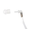 KEYBLU 10 Pcs Clear Acoustic Coil Tube Replacement for Two Way Radio Sercurity Earpiece, Headset (with Connector 10 Pack)
