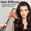 Portable Hair Diffuser Attachment for Dyson for Airwrap HS05 HS03 HS01, Hair Dryer Diffuser Nozzle Converting for Airwrap Styler To Hair Dryer, Gold