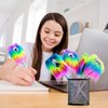 32 Pieces Rainbow Fluffy Monster Pens Cute Fun Pen for Monster Party Favors School Office Birthday Carnival Party Favor Supply