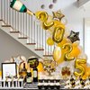 New Years Eve Party Supplies 2024, 10 Pcs Foil Balloon New Years Decorations Set