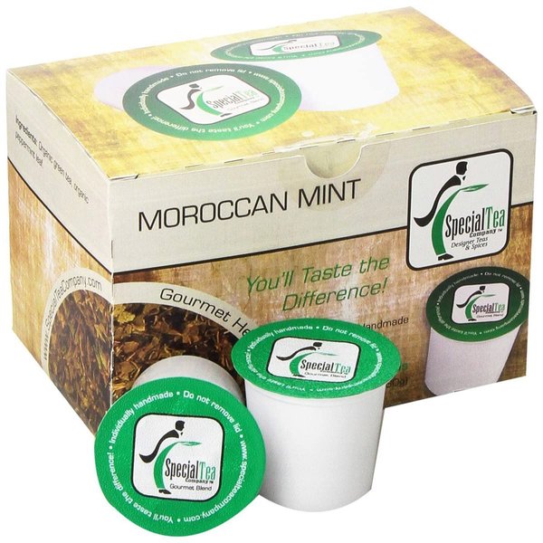 Special Tea Company Moroccan Mint, Single Serve Herbal Tea Pod (Pack of 10)