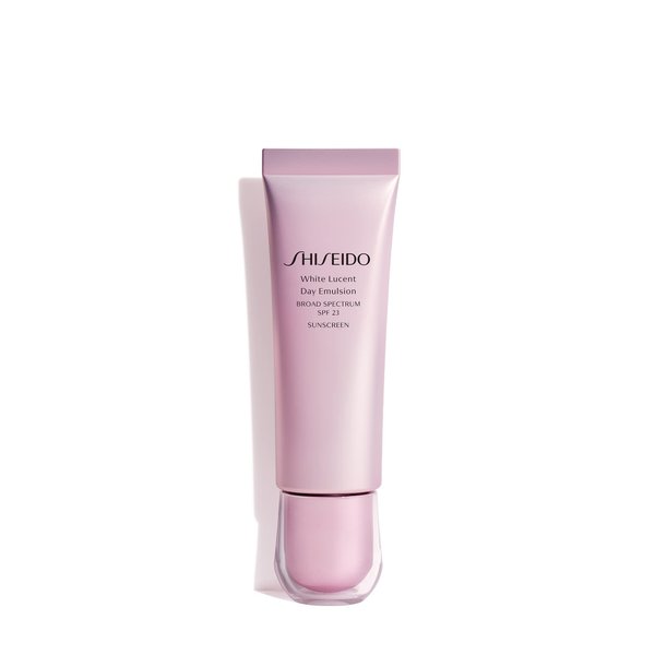 Shiseido White Lucent Day Emulsion Broad Spectrum SPF 23 - 50 mL - Targets Dark Spots & Fine Lines - 24-Hour Hydration - Non-Comedogenic - All Skin Types