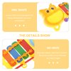Toyvian Small Musical Instruments Xylophone Toy mini percussion instrument small xylophone toy instrument award Owl Pattern: 5pcs Childrens Toy