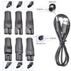 7 PCS Power Cord 5V Replacement Charger USB adapter Suitable for Electric Hair Clippers, Beard trimmers, Shavers, Beauty Instruments, Desk Lamps, Purifiers.