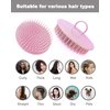 Hair Scalp Scrubber, 6 Pcs Scalp Massager Shampoo Brush, Plastic Shower Head Dandruff Comb, Washing Scrub Brushes for Kids Toddler Men Women Pets