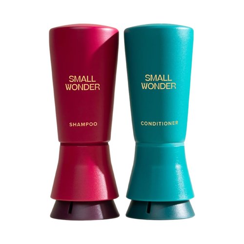 SMALL WONDER Signature Shampoo and Conditioner Set (50-80 Washes) – Sulfate Free, Paraben-Free, Color-Safe, Powder to Creamy Lather Formula (Signature Shampoo & Conditioner Set)