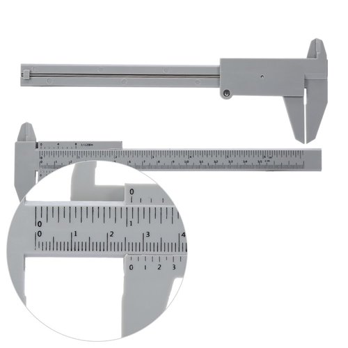 Vernier Caliper, 150MM Plastic Eyebrow Tattoo Permanent Make Up Micrometer Measuring Measurement Tool