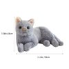 Gadpiparty Stuffed Cats Plush Cat Doll, Realistic Soft Plush Cat Toy for Kids Adults Boys and Girls, Stuffed Animals Cat Doll for Kids Birthday Gift (Grey, 12 Inch) Cat Stuffed Animals