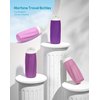 Morfone Travel Bottles for Toiletries, 3oz Tsa Approved Travel Size Containers Leak Proof Squeezable Travel Accessories Refillable for Shampoo Conditioner Lotion Liquids（Purple