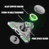 Spaceship Fidget Spinner Absorb Solar Light Glow In The Dark Spinning Toys Sensory Gadget Finger Hand Spinner Metal With Luminous Light,Best Gift ADHD Anxiety Focus Party Favors Prizes for Kids Adults