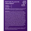 DCL Skincare Peptide Plus Eye Treatment Anti-Aging Moisturizer to diminish wrinkles, eye puffiness and dehydration with Squalane and Ceramides 0.5 Fl Oz
